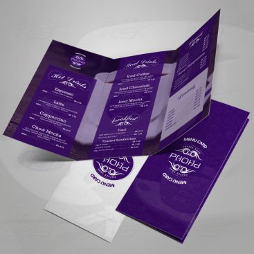 Phobia Coffee Shop Menu Card Print Friendly Brochure Design