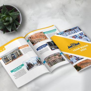 hk-properties-arabic-year-book-design Print Friendly Brochure Design