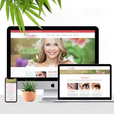 Gorgeous Brows Beauty Parlor & Saloon Mobile Friendly Website Design